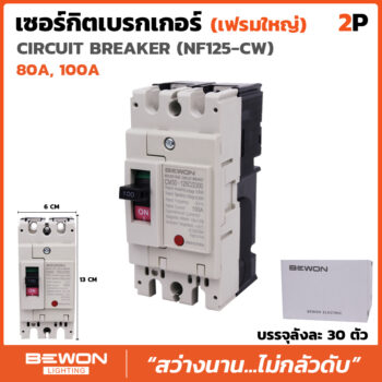 เบรกเกอร์ 2 สาย NF125 (80A,100A)