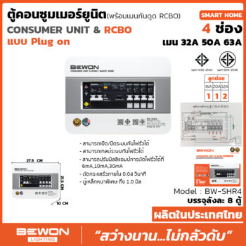 ตูัคอนซูมเมอร์ยูนิต Consumer Unit & RCBO