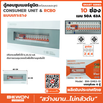 ตูัคอนซูมเมอร์ยูนิต Consumer Unit & RCBO