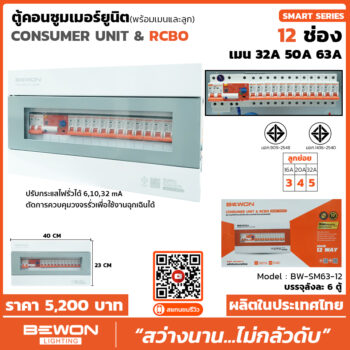 ตูัคอนซูมเมอร์ยูนิต Consumer Unit & RCBO