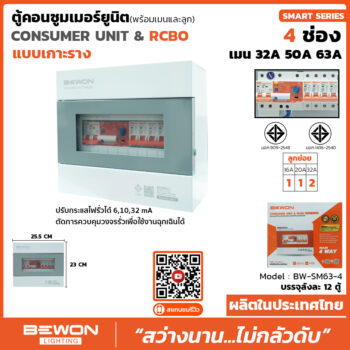 ตูัคอนซูมเมอร์ยูนิต Consumer Unit & RCBO