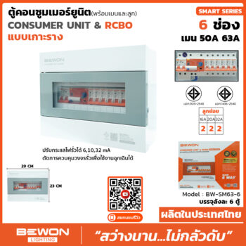 ตูัคอนซูมเมอร์ยูนิต Consumer Unit & RCBO