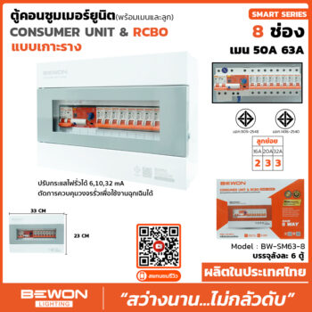 ตูัคอนซูมเมอร์ยูนิต Consumer Unit & RCBO