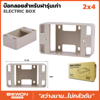 (BW-204) บ๊อกลอย สำหรับฝารุ่นเก่า 2x4