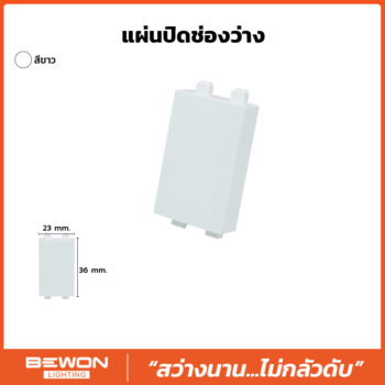 (BW120-030) ที่ปิดช่อง สีขาว
