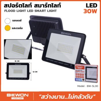สปอร์ตไลท์ รุ่น SMART LIGHT 30 วัตต์