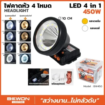 หัวไฟคาดหัว 450W