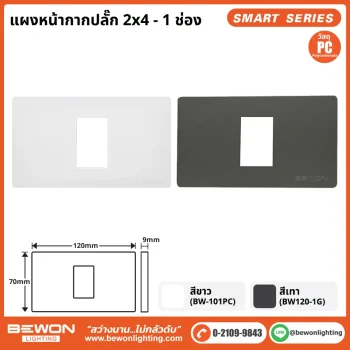 แผงหน้ากาก 2x4 - 1 ช่อง PC