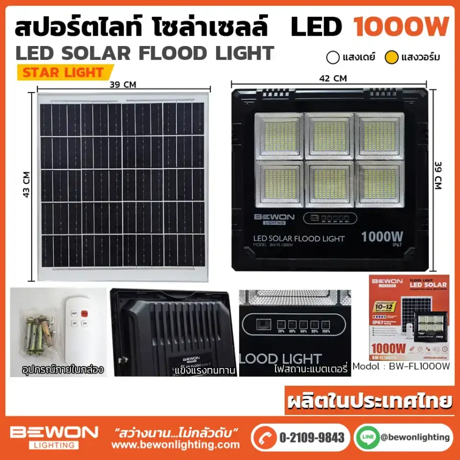 สปอร์ตไลท์ โซล่าเซลล์