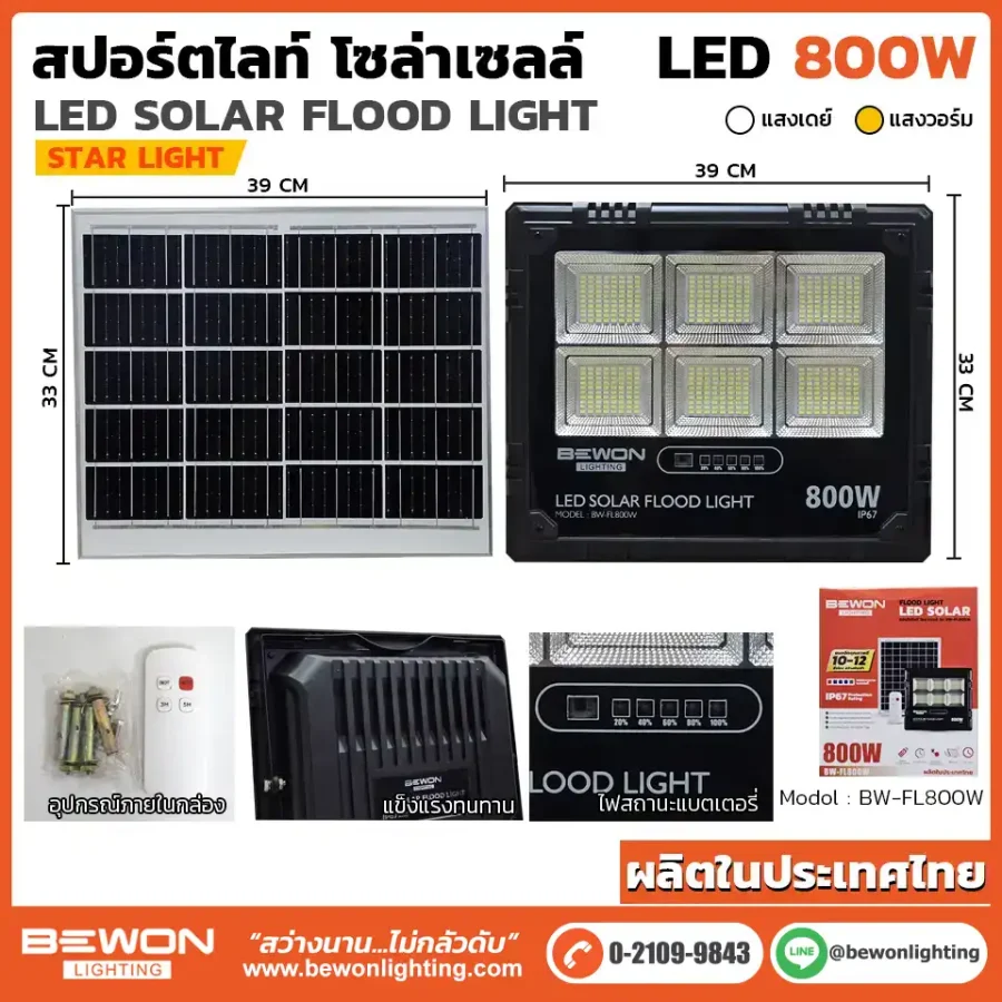 สปอร์ตไลท์ โซล่าเซลล์