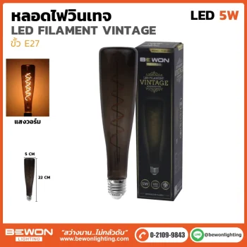 หลอดไฟวินเทจ T60RDS 5W