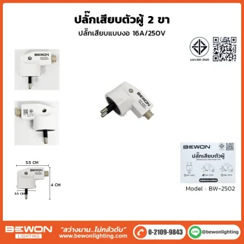 ปลั๊กเสียบตัวผู้ 2 ขา